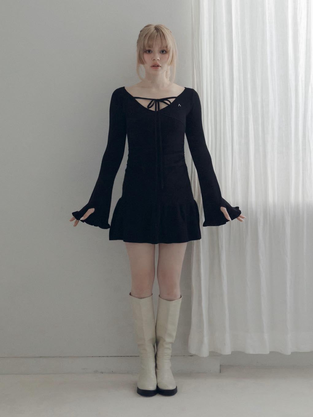 Fleur knit mini dress