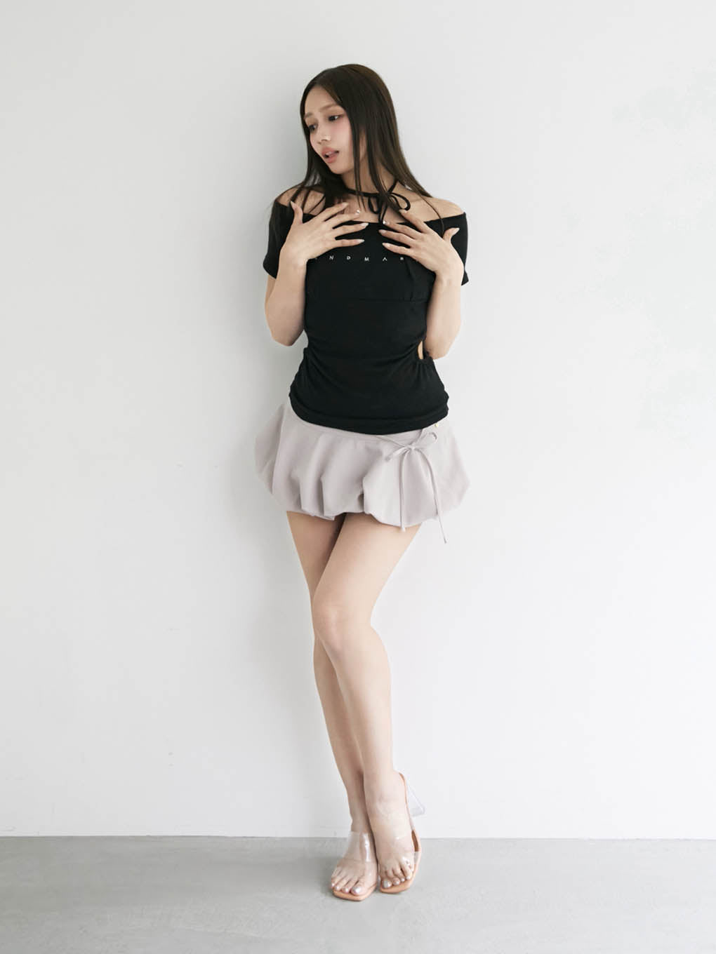 Mary logo ribbon tops