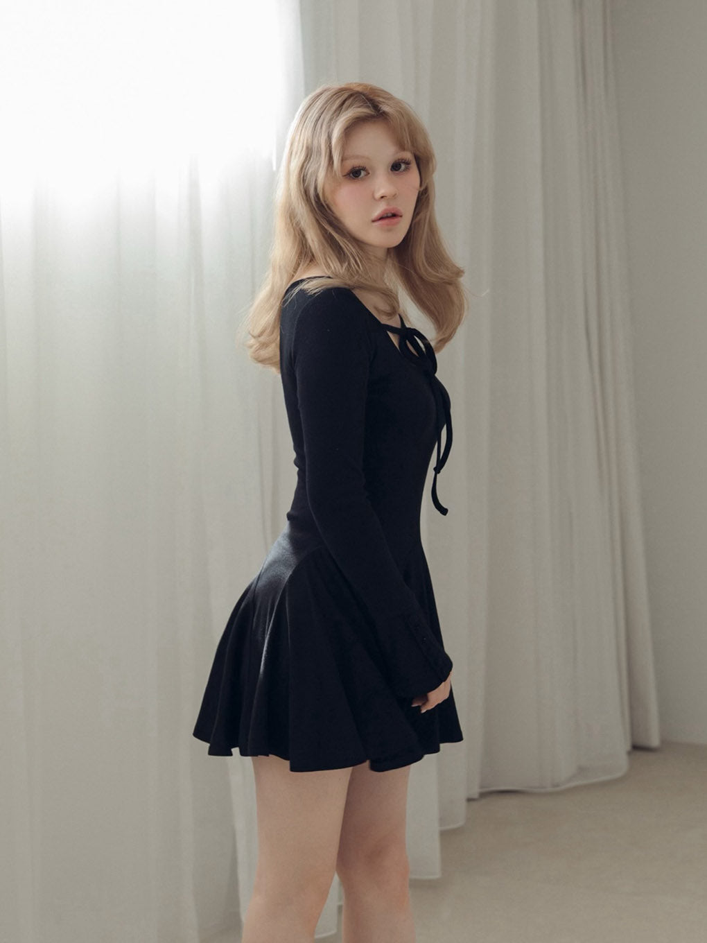 Nina flare mini dress
