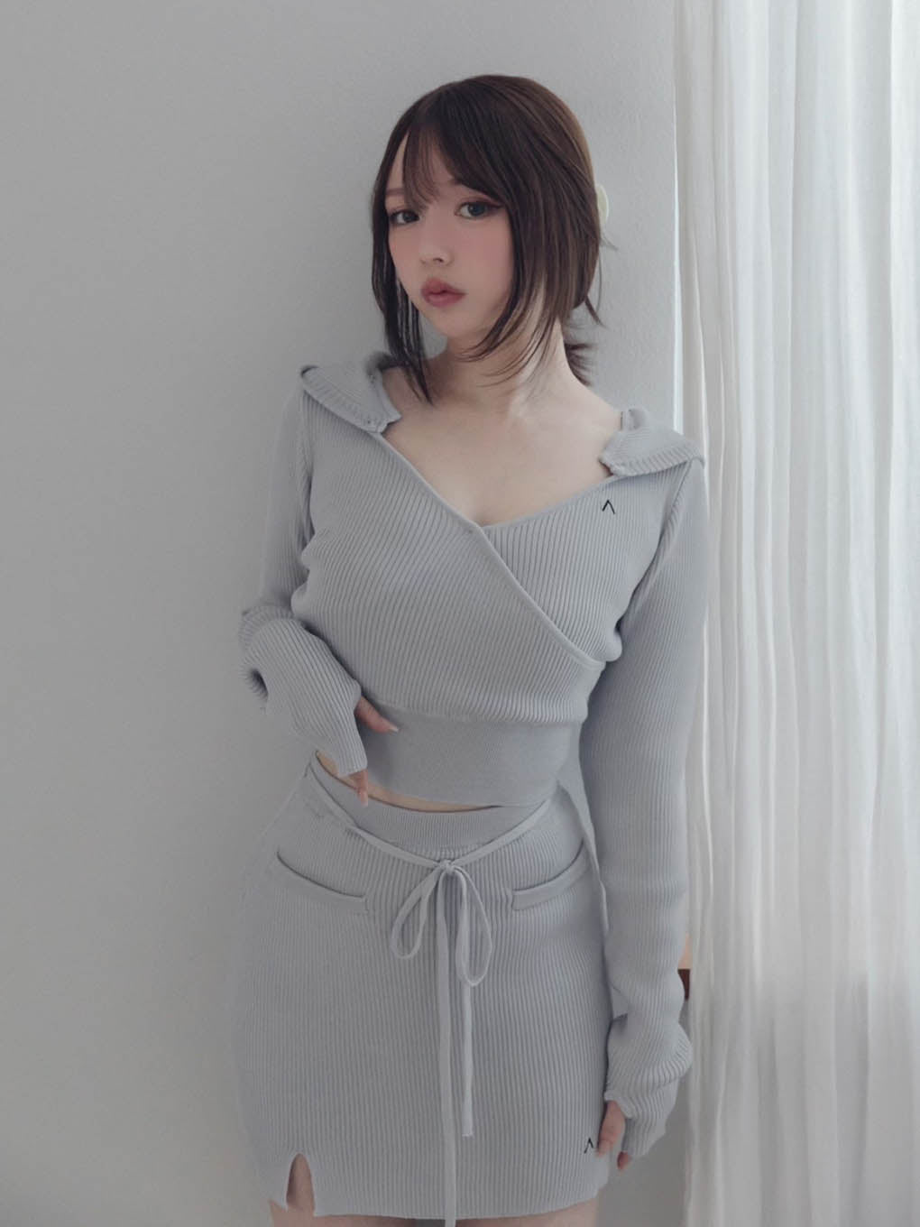 Lilly silk knit tops