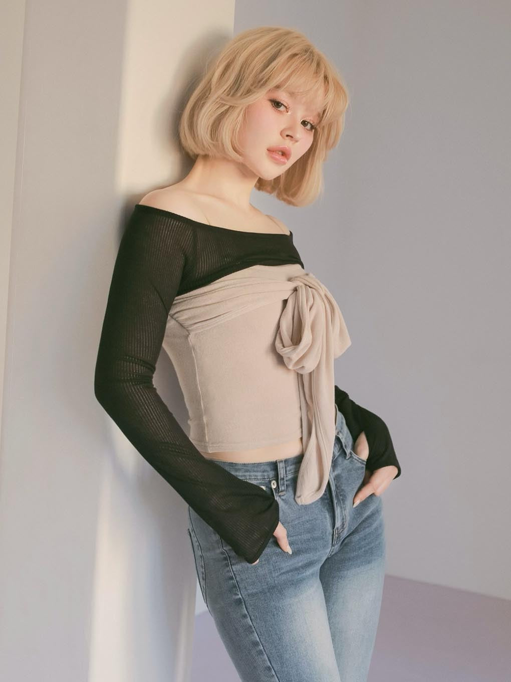 Shayla ribbon tops