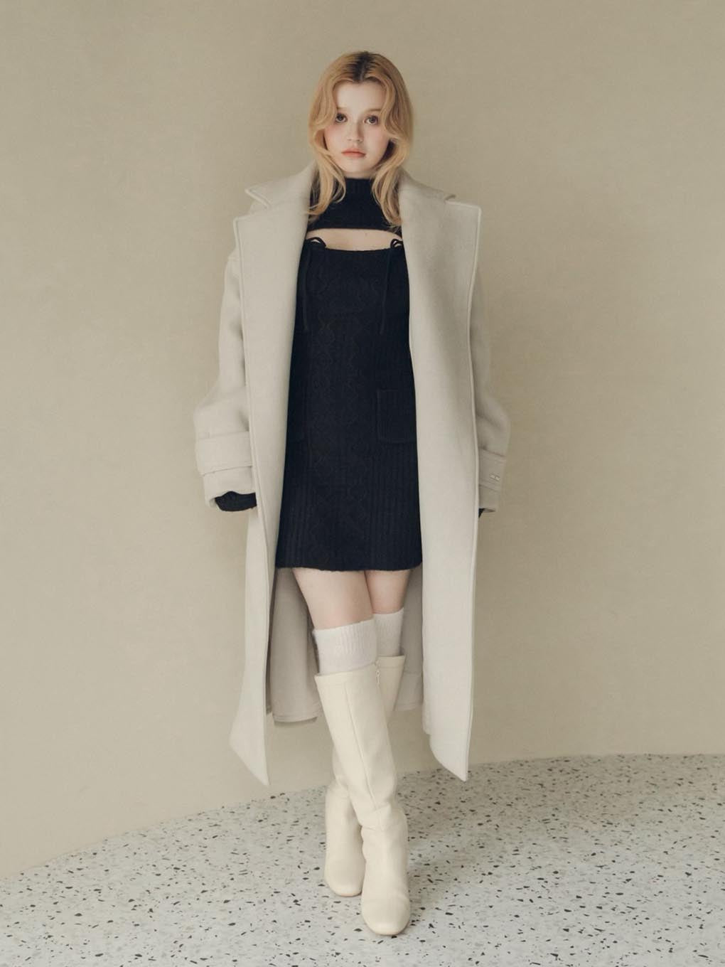 Ange slit long coat