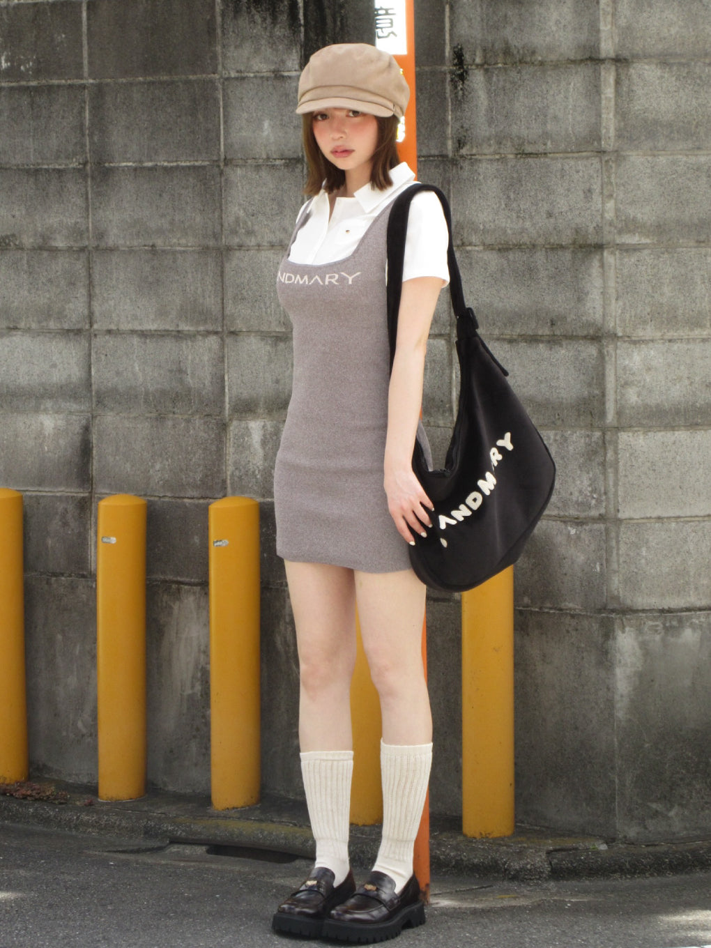 Mew shirts set mini dress