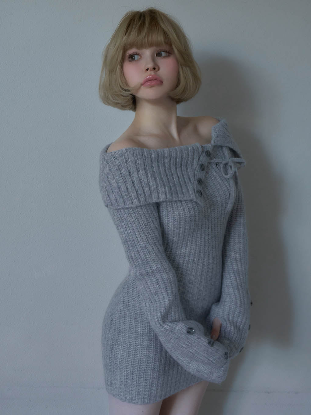 Amari ribbon mini dress