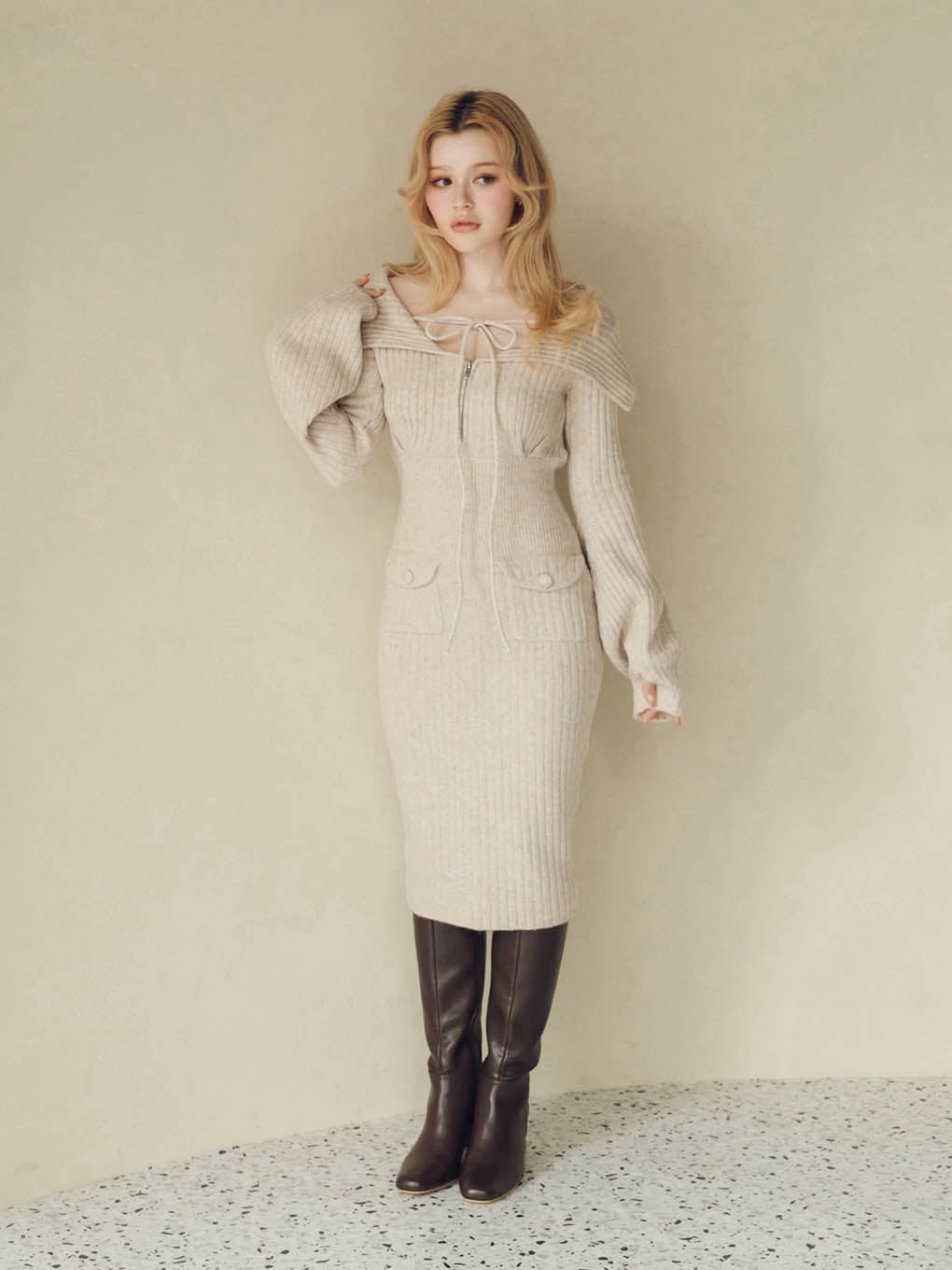Noah ribbon knit dress