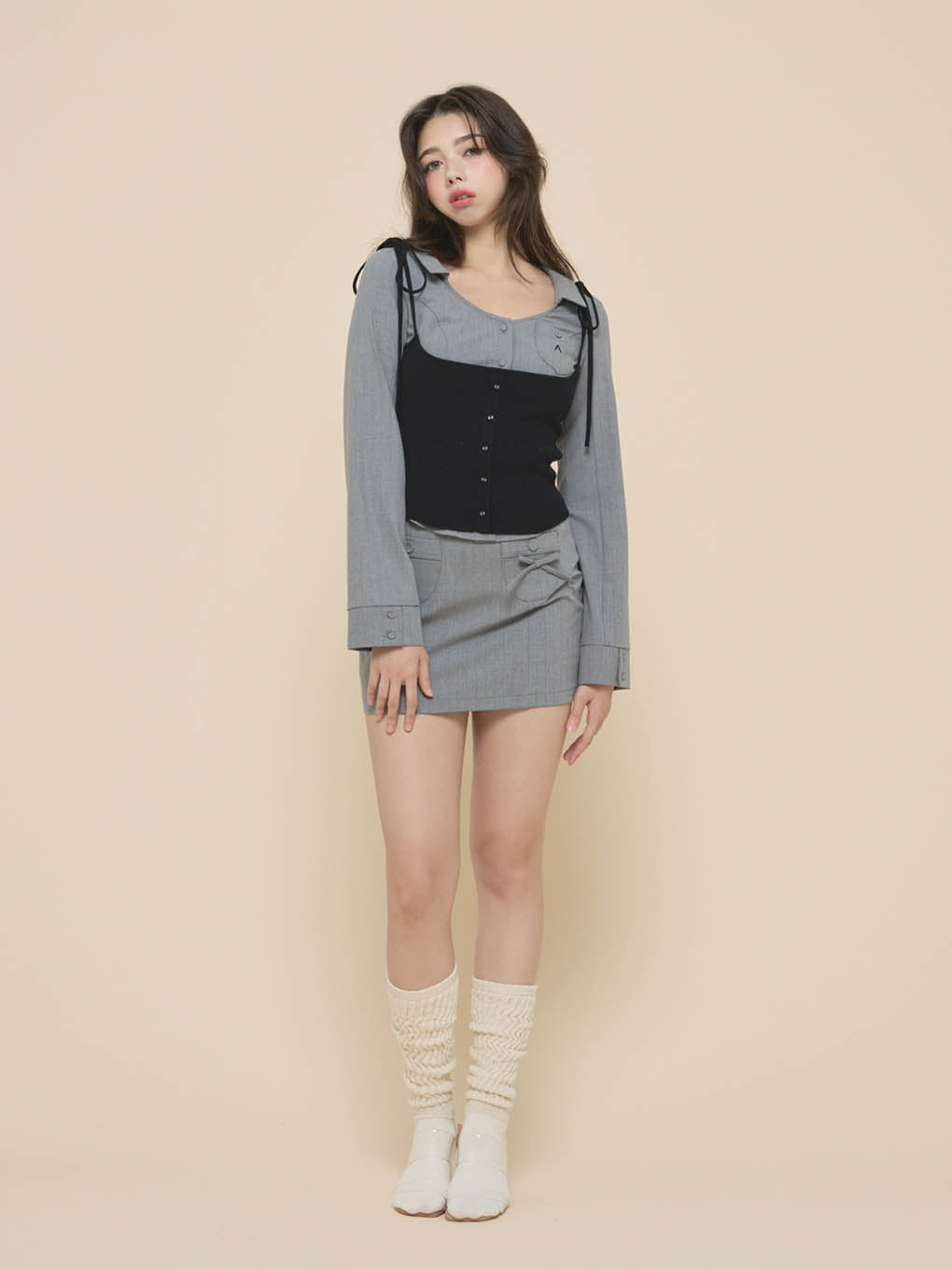 Maya blouse knit set up