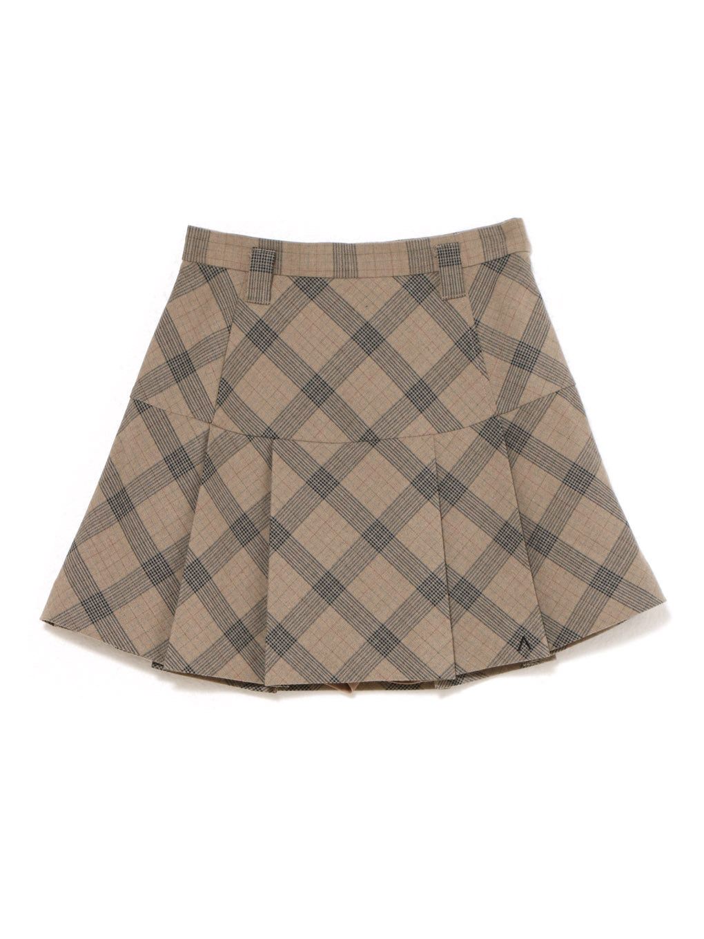 ANDMARY】Coco check mini pleats skirt
