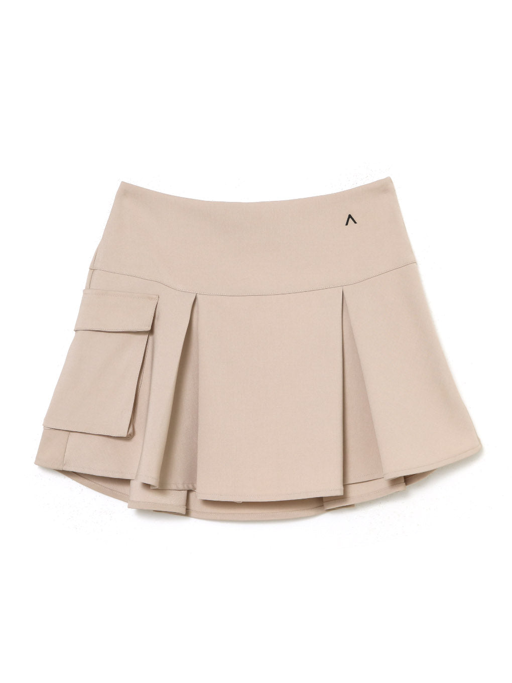 ミニスカートNina flare mini skirt Beige S - ミニスカート