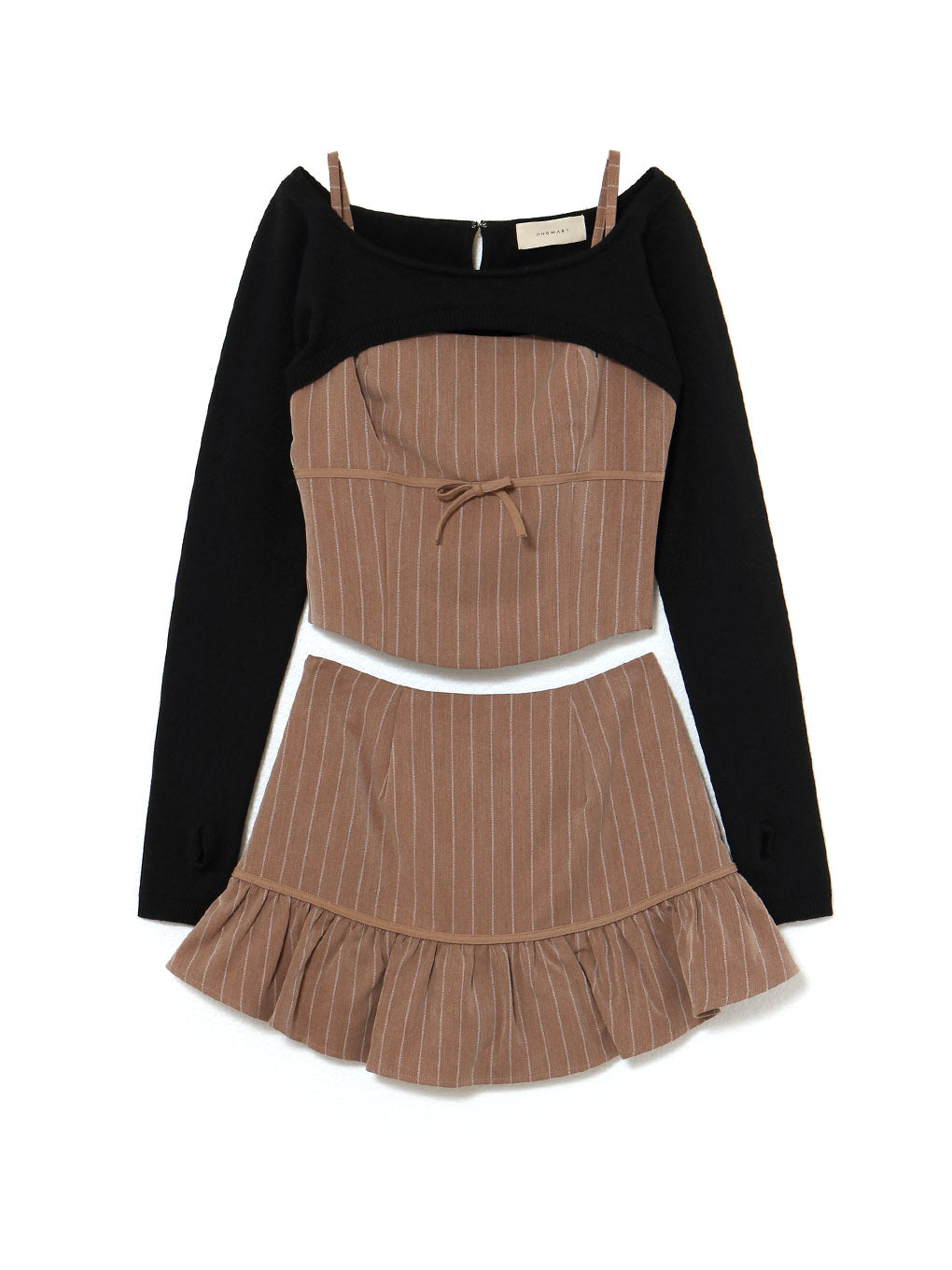 ANDMARY】Dany ribbon knit set up ANDMARY】Dany ribbon knit set up