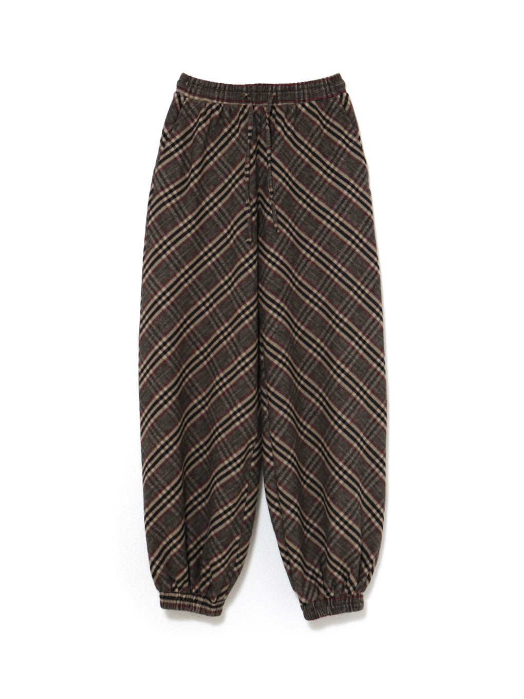 パンツ Monica check loose pants black ANDMARY】Monica check loose pants