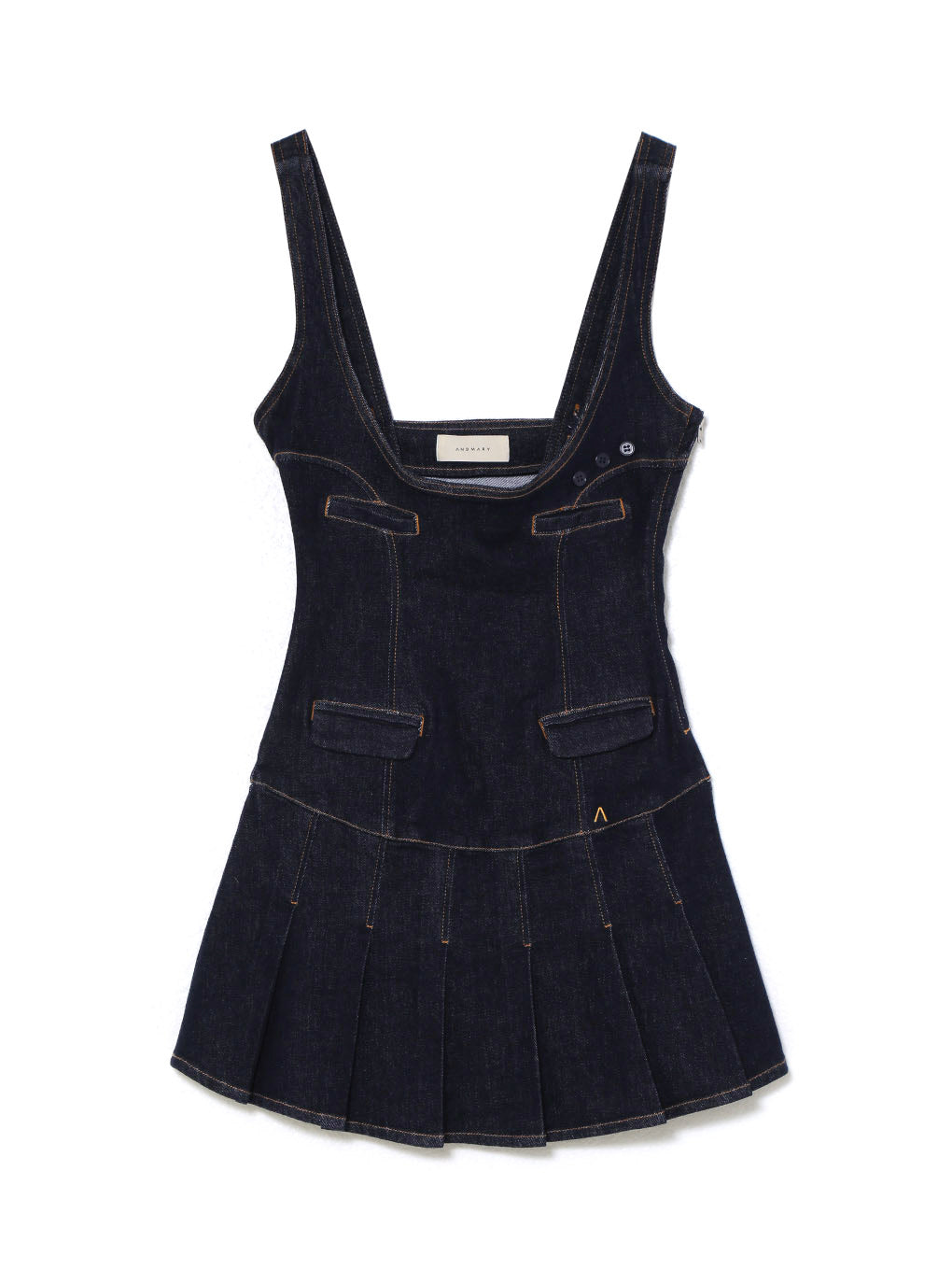 ANDMARY】Denim rompers skirt