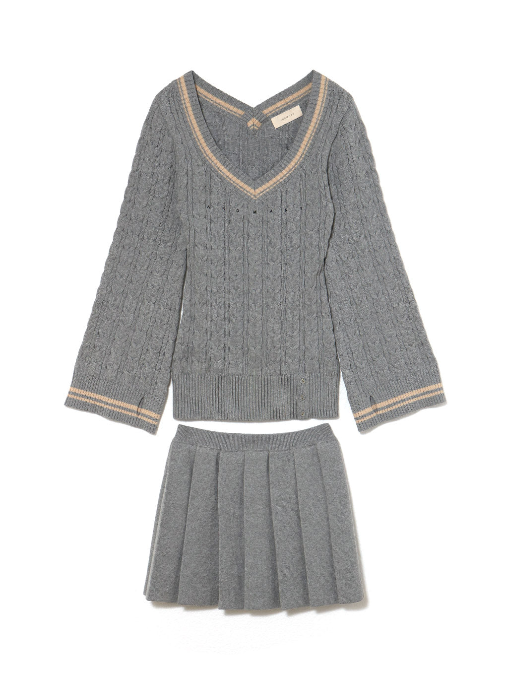 ANDMARY】Yuhua school knit set up