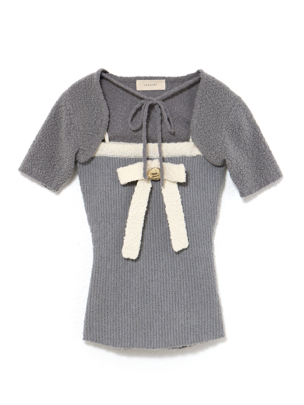 Bicolor ribbon tops