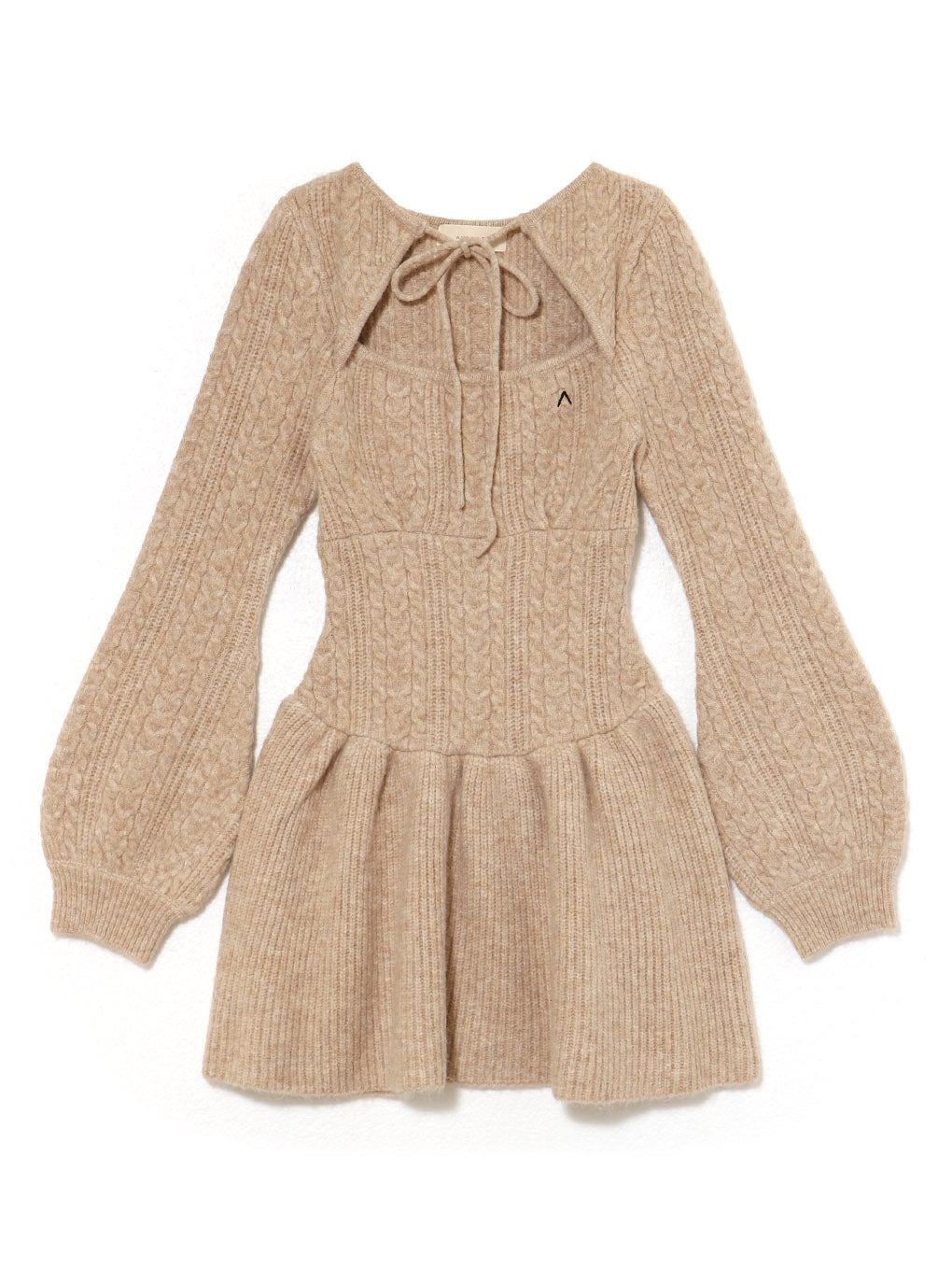 Amy cable flare mini dress