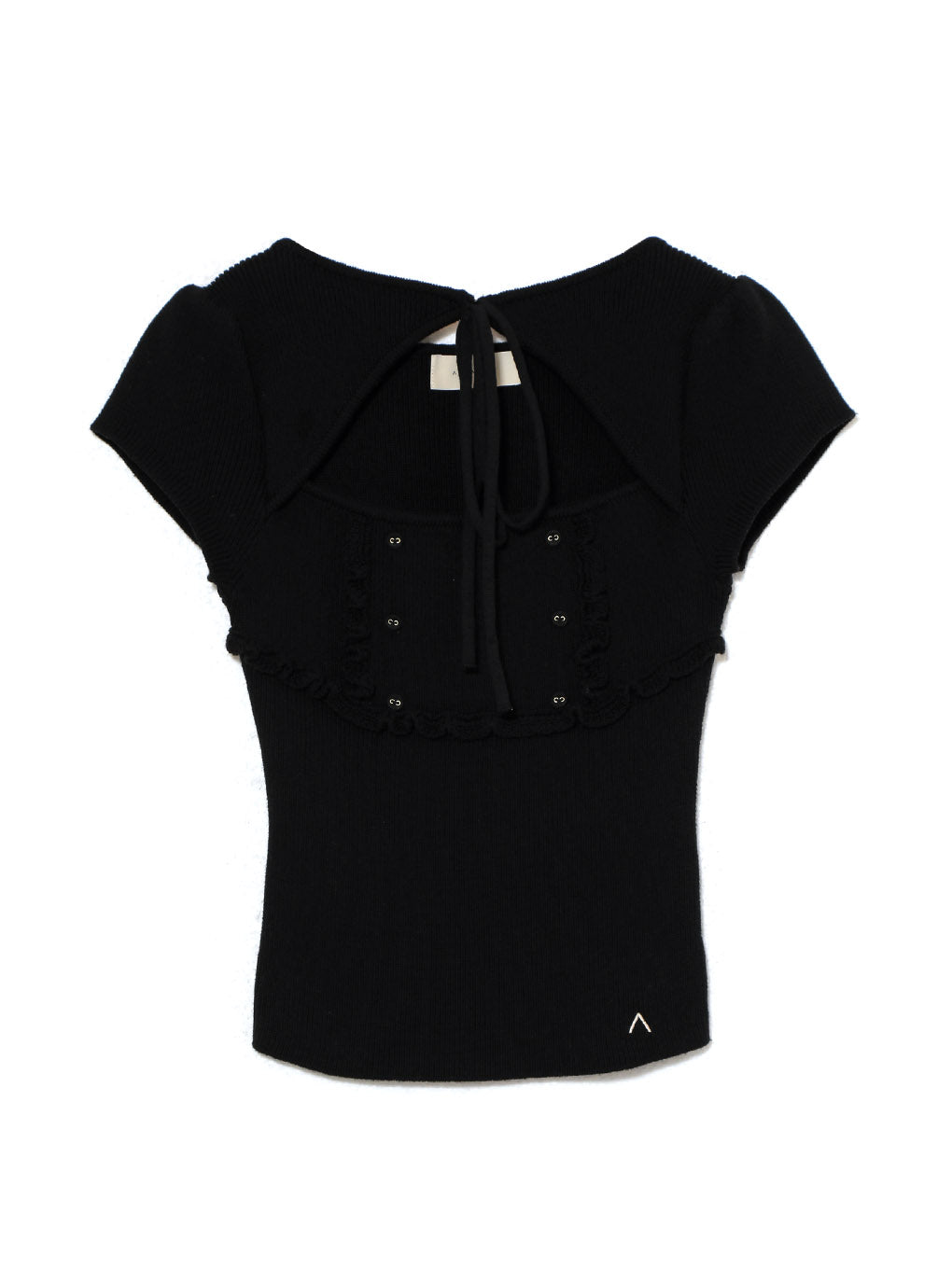 ANDMARY】Bell frill knit tops