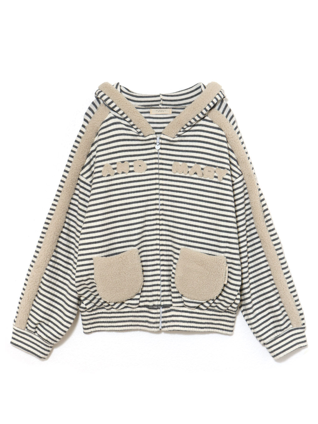 andmary Merry border zip tops pantsセット Merry border zip tops