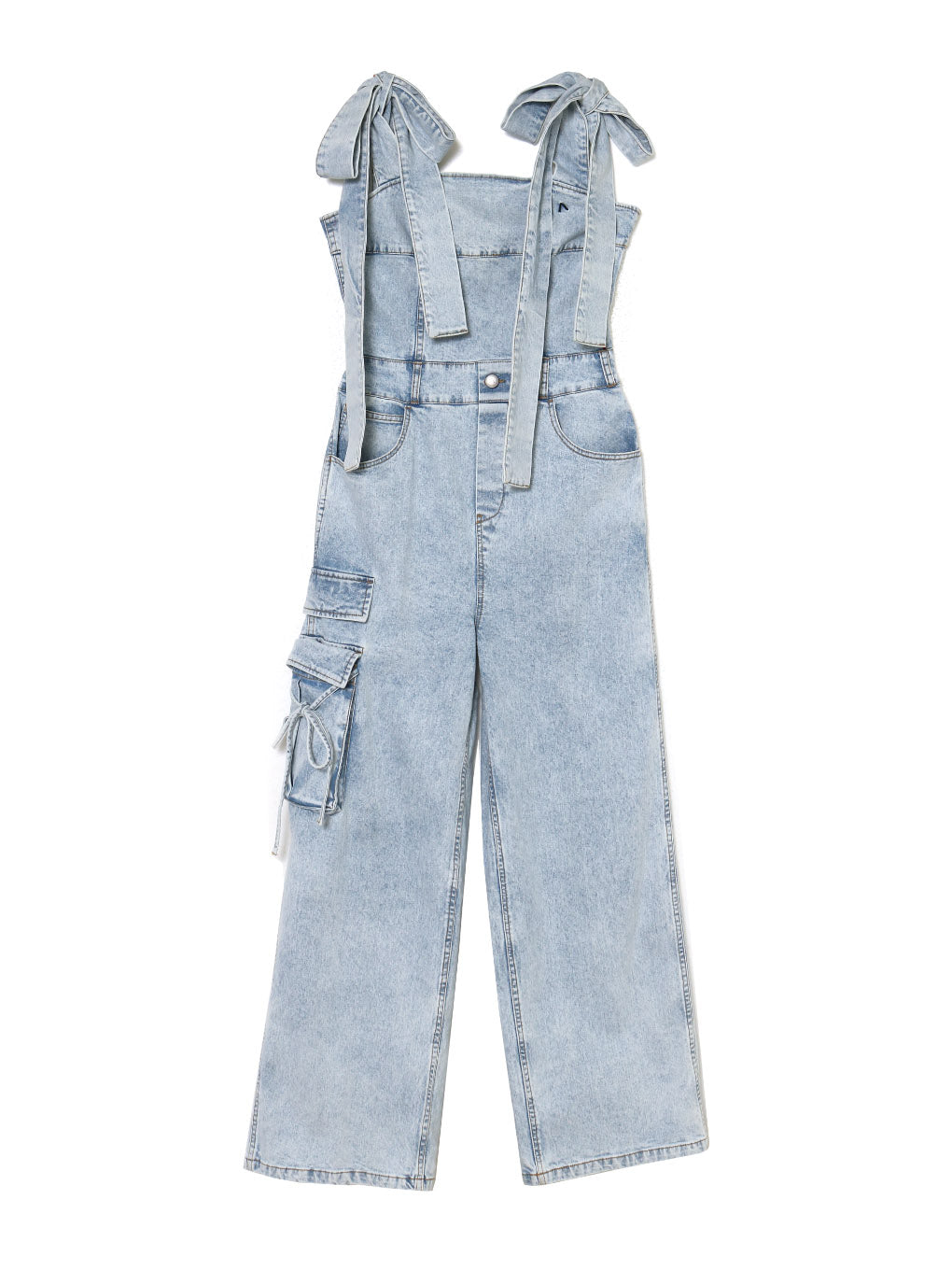 ANDMARY】Nicola ribbon denim allinone ANDMARY】Nicola ribbon denim allinone