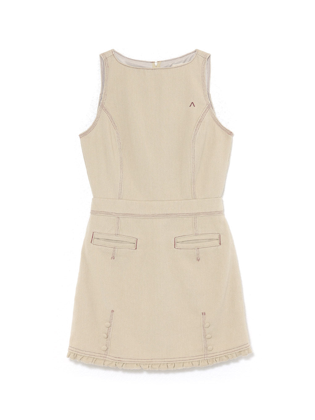 Lara stitch frill mini dress