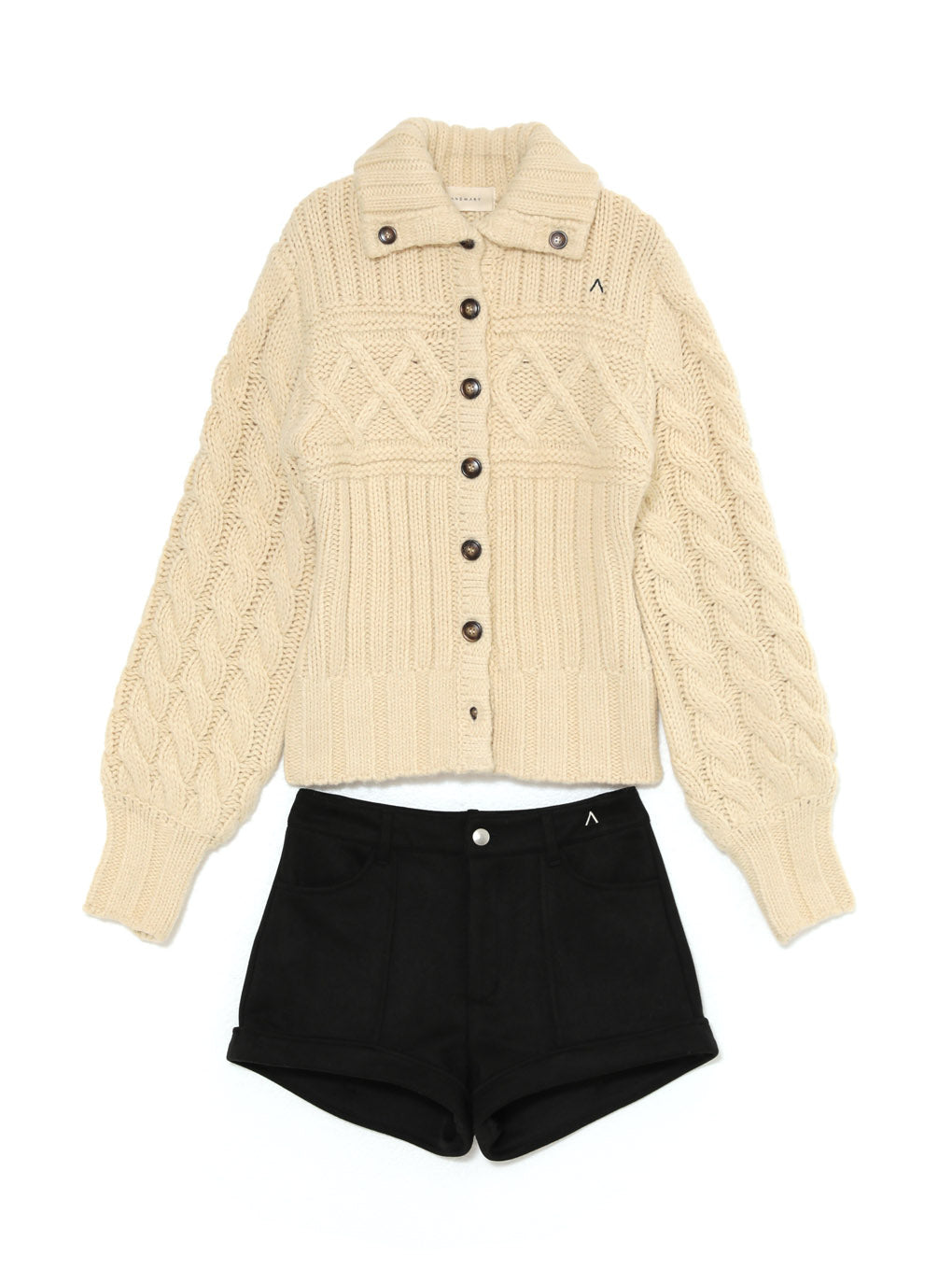 ANDMARY】Selena cable knit set up