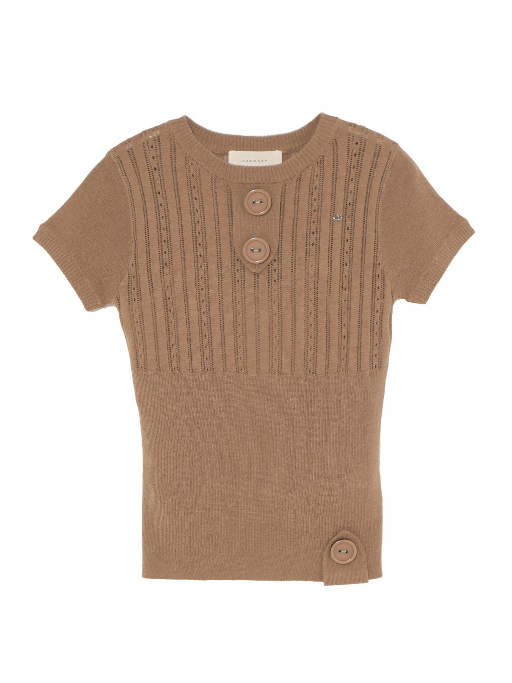 Brenda button knit tops