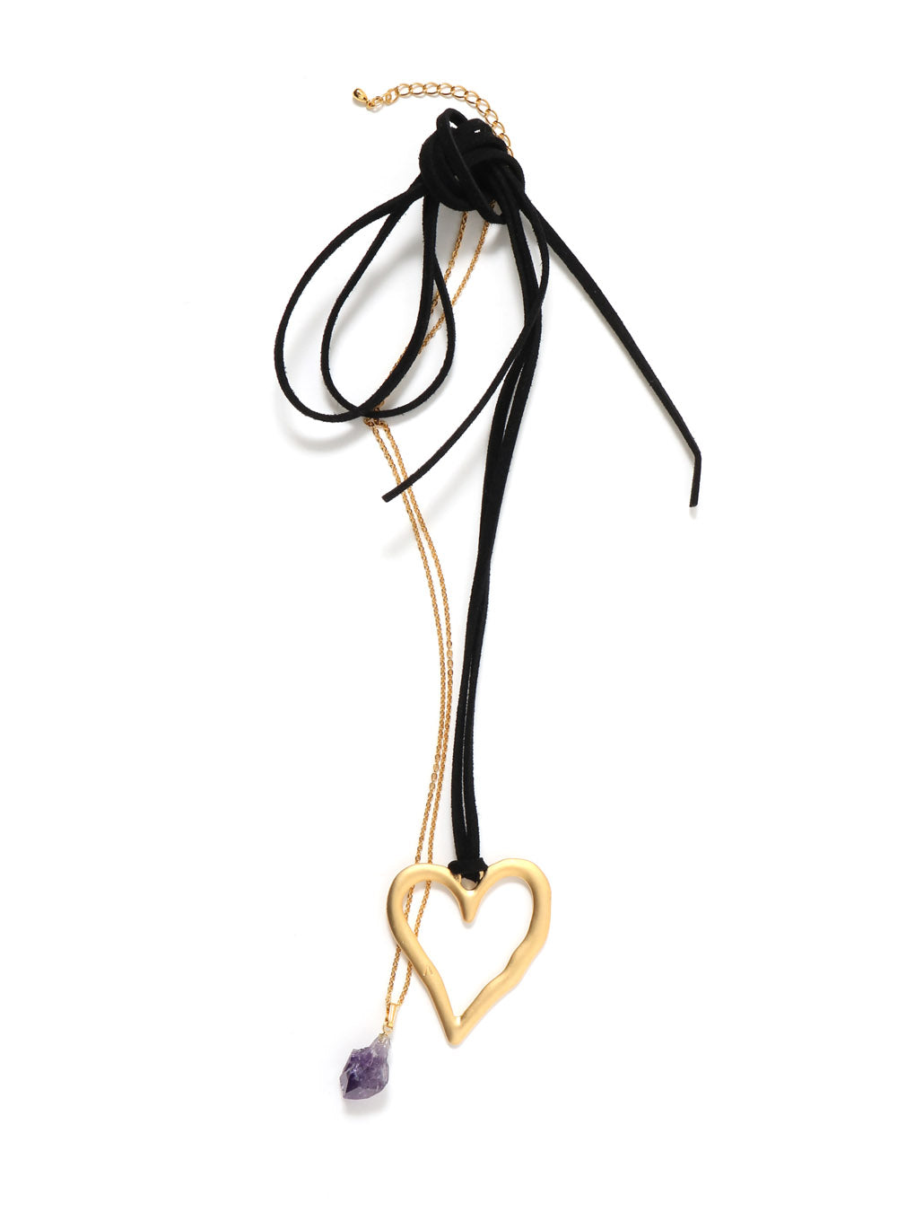 Amethyst heart necklace