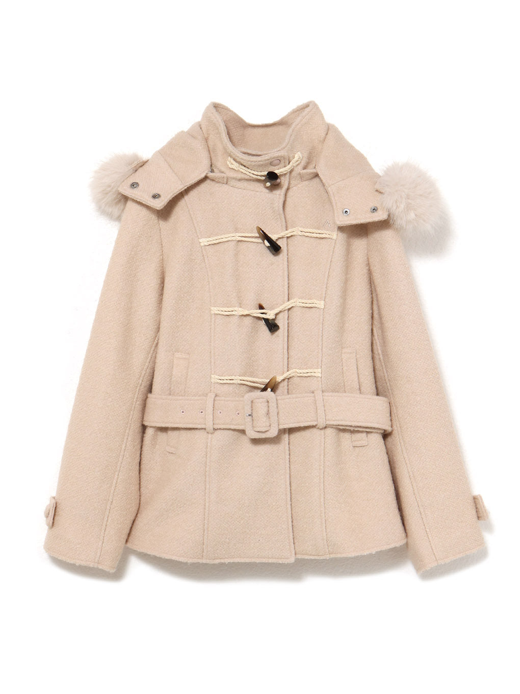 Nicole fur belt jacket