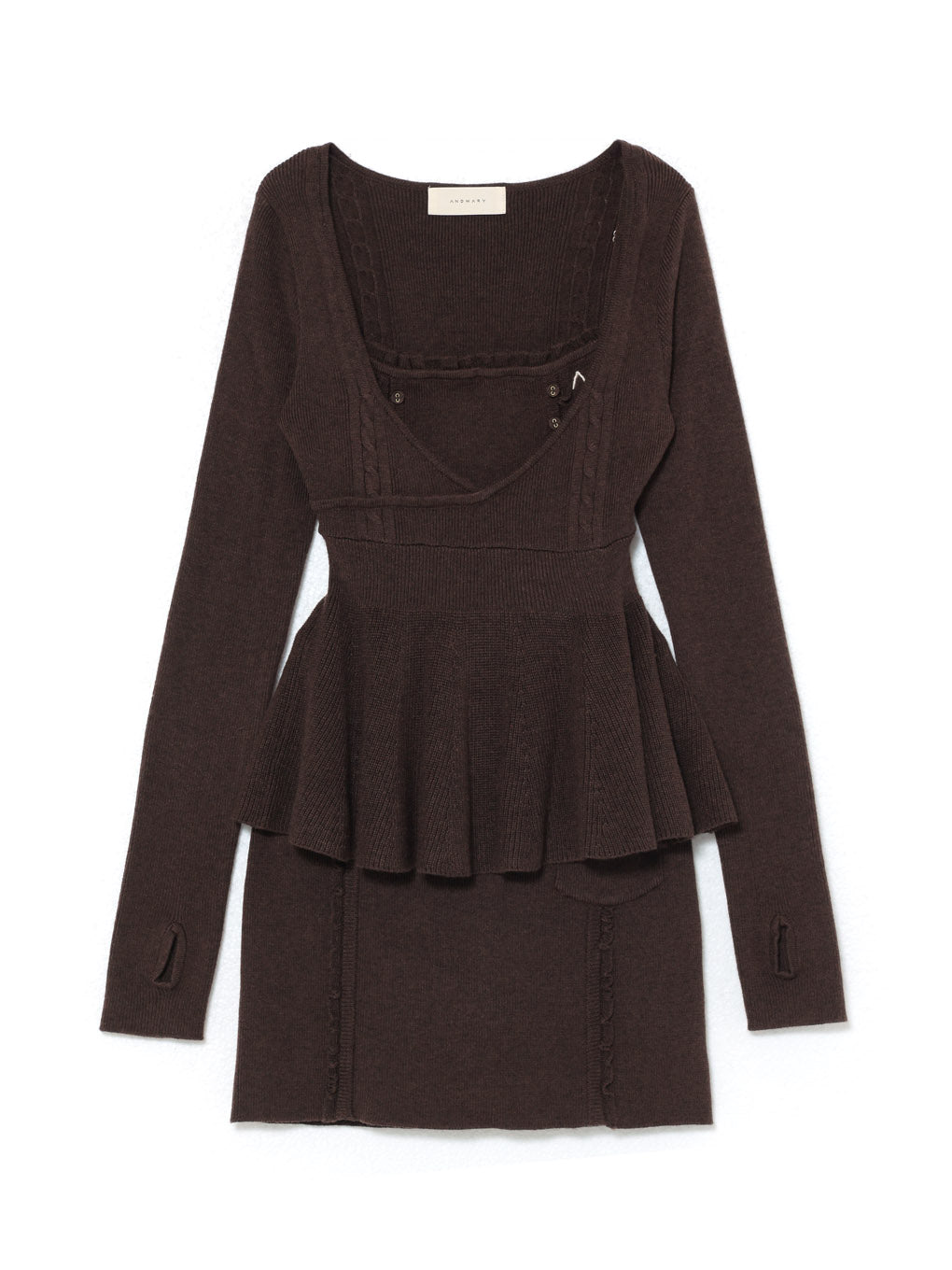 Lona peplum skirt set up