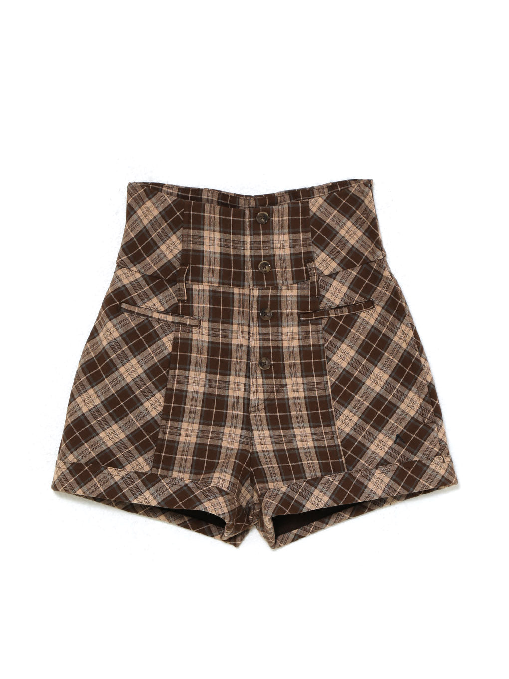 ANDMARY】High waist check pants