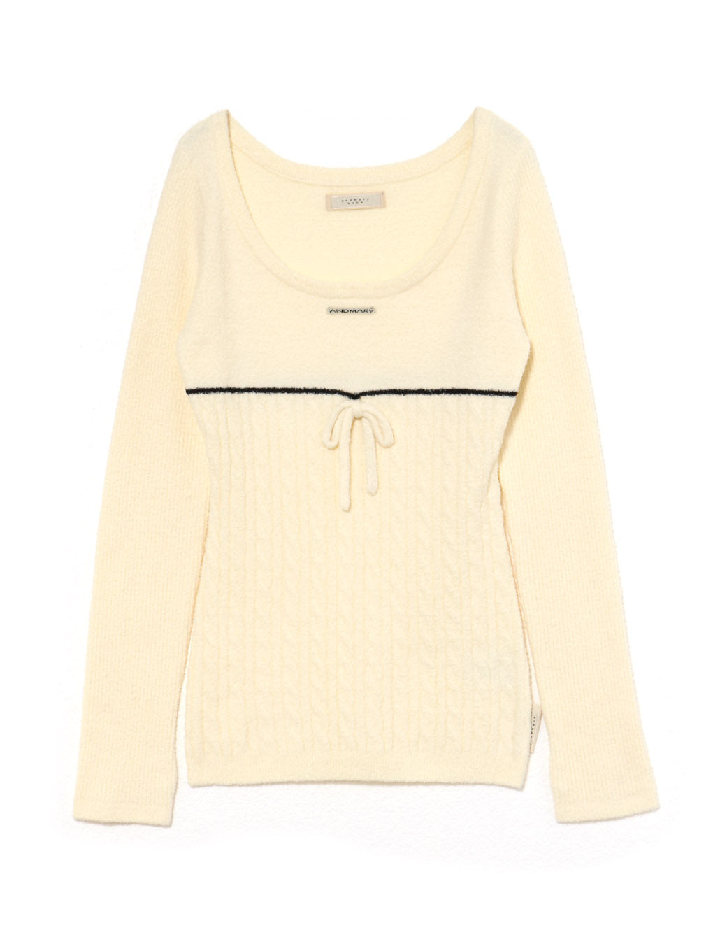 ルームウェア・パジャマ Sugar knit cable tops ivory Cotton Cable Half Zip | Jenni Kayne