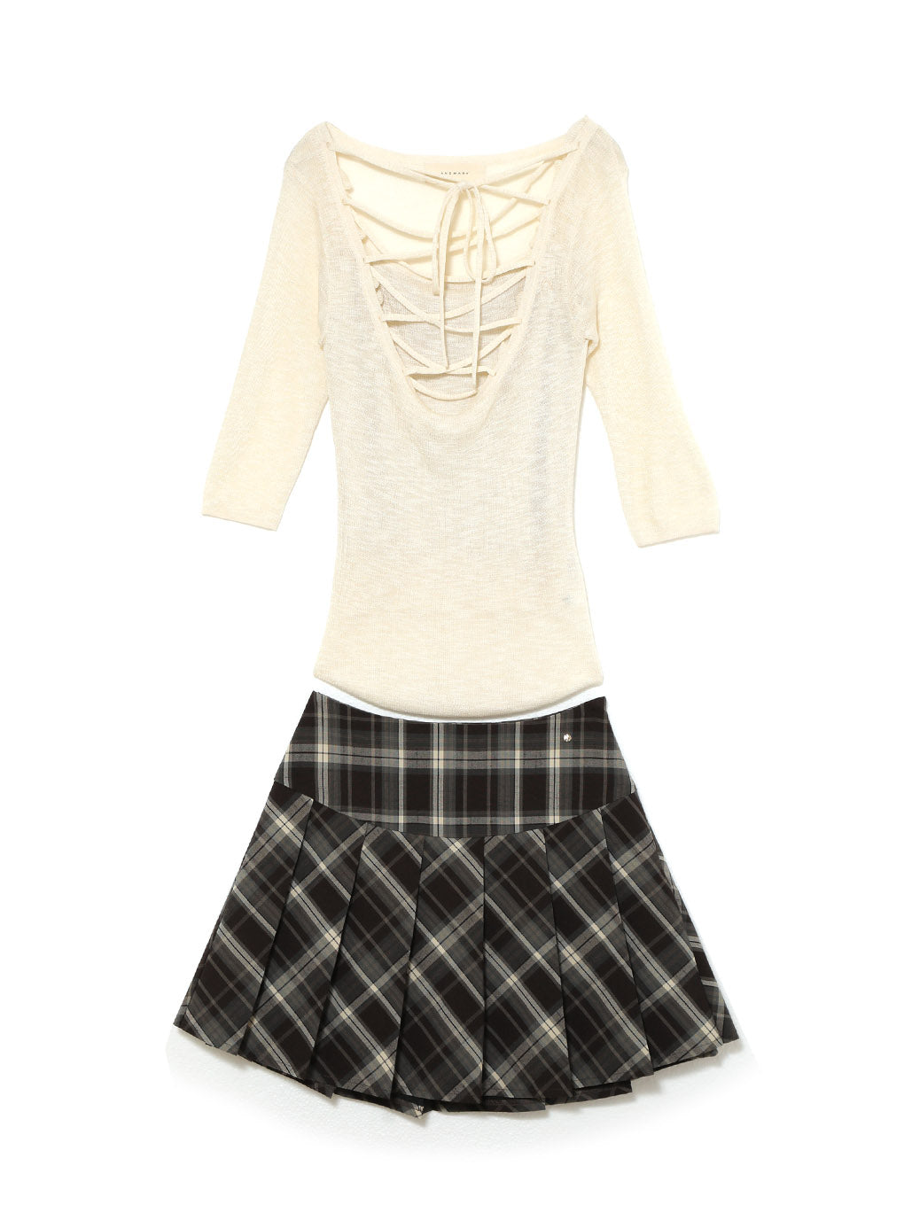 ANDMARY】Karlie check set up