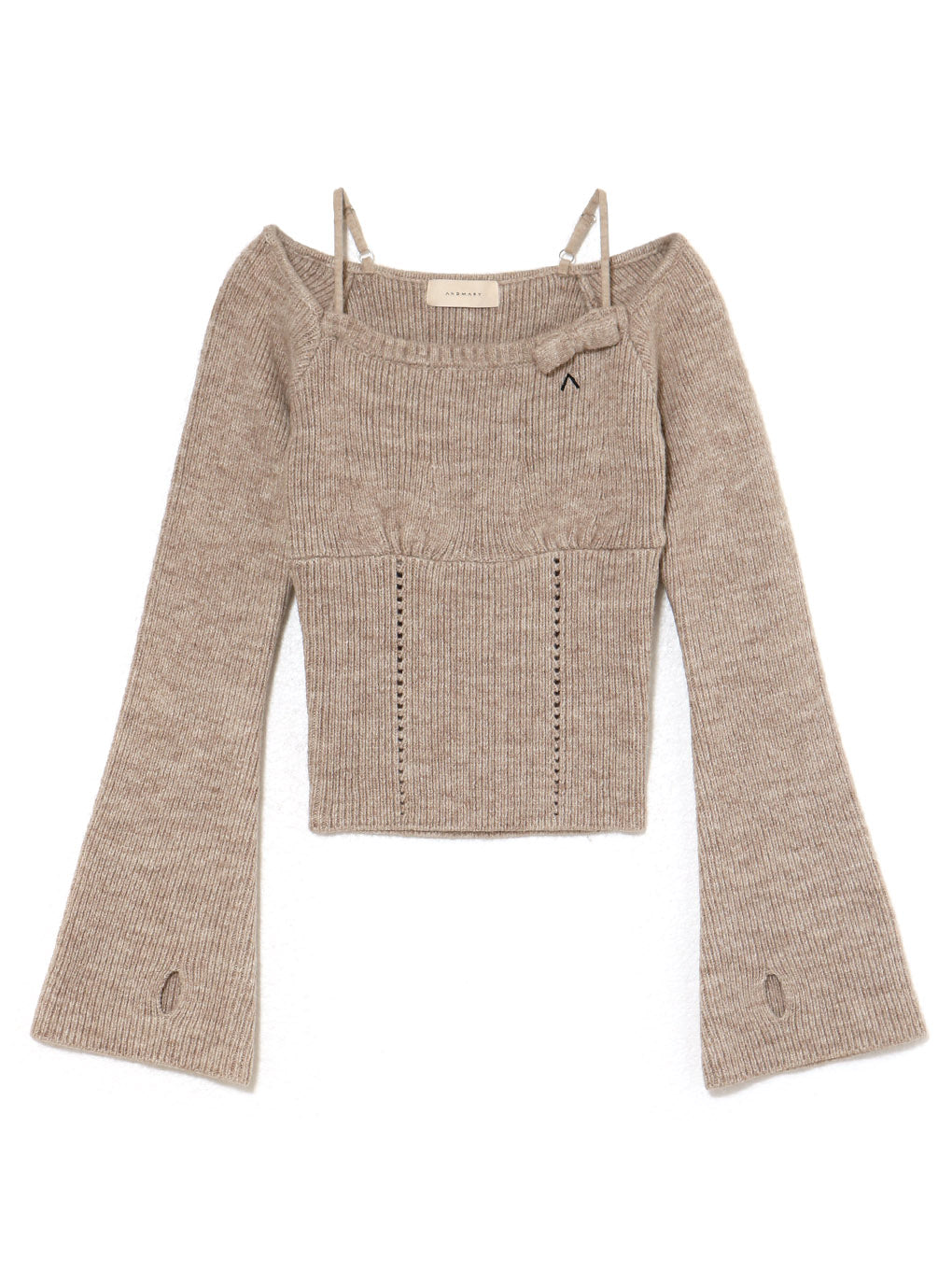 ANDMARY】Baby ribbon knit tops