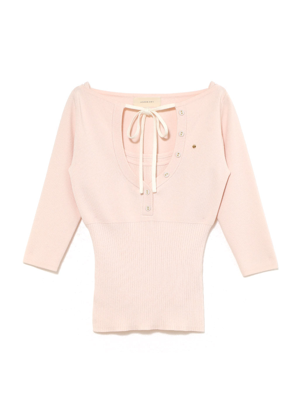 Hein ribbon knit tops