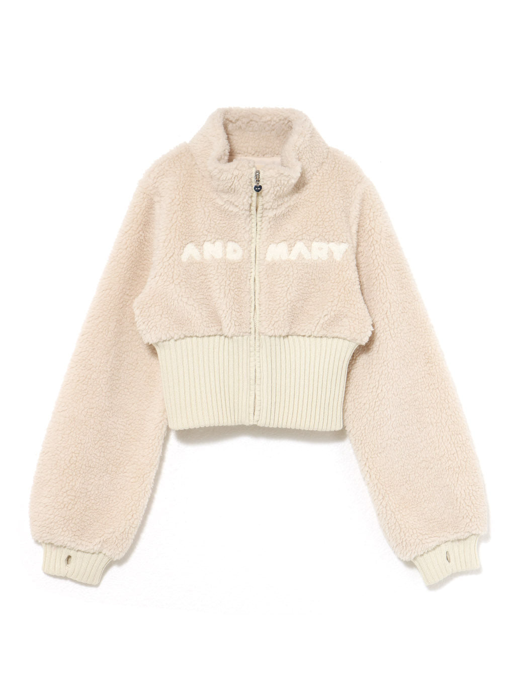 andmary ジャケット ANDMARY】Fluffy zip up jacket