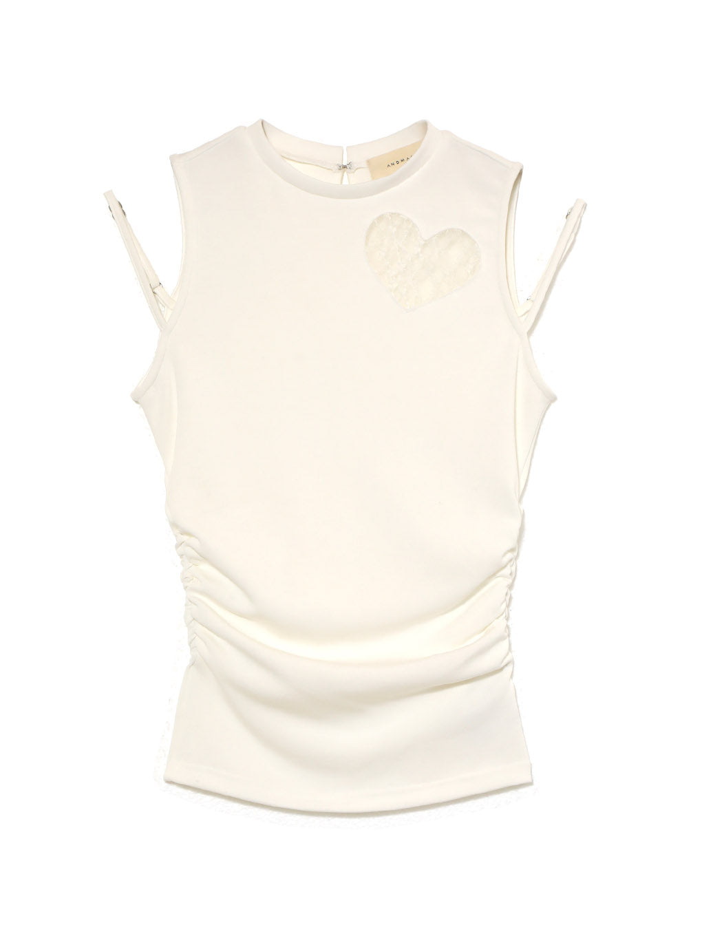 ニン★  andmary Nini lace tank white ANDMARY】Nini lace tank