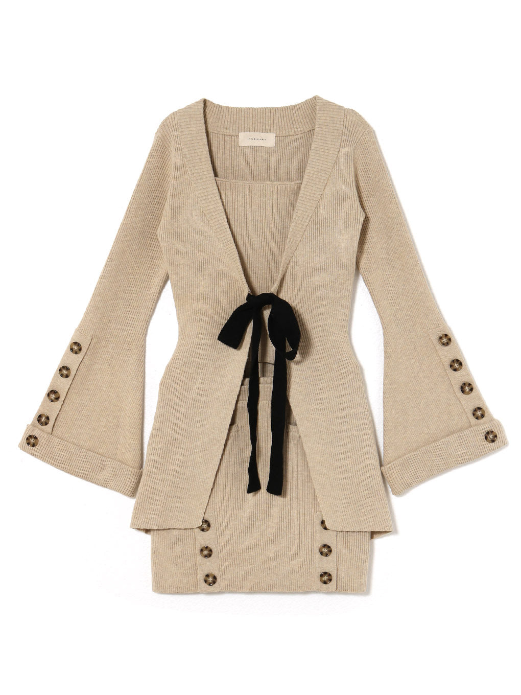 andmary Rola ribbon set up beige