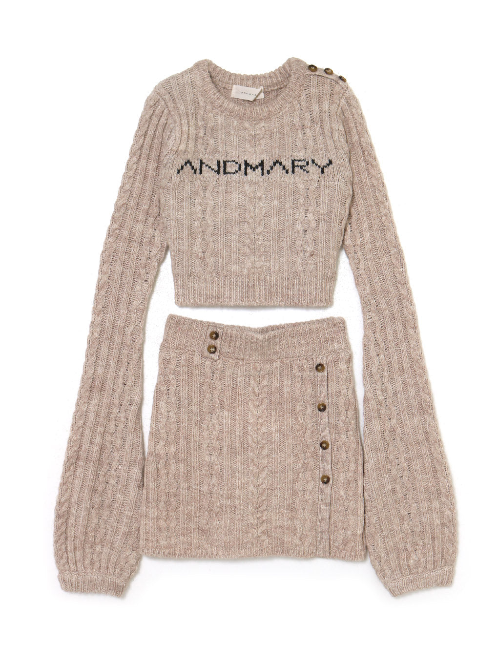 ANDMARY Marie knit set up ベージュ初コメ失礼致します