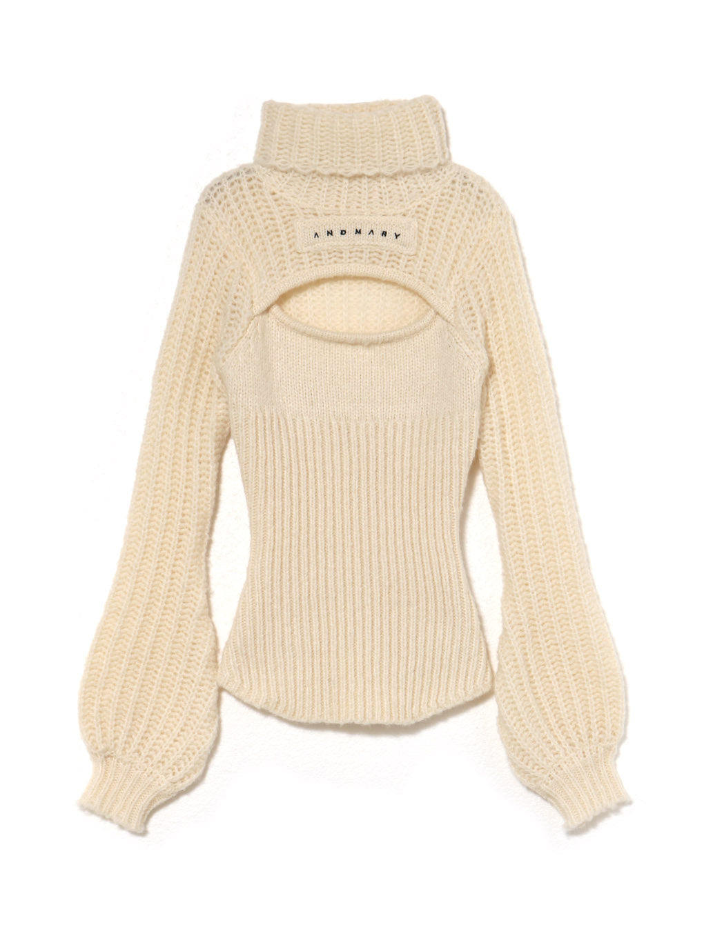 トップス andmary Donna knit tops ivory ANDMARY】Donna knit tops