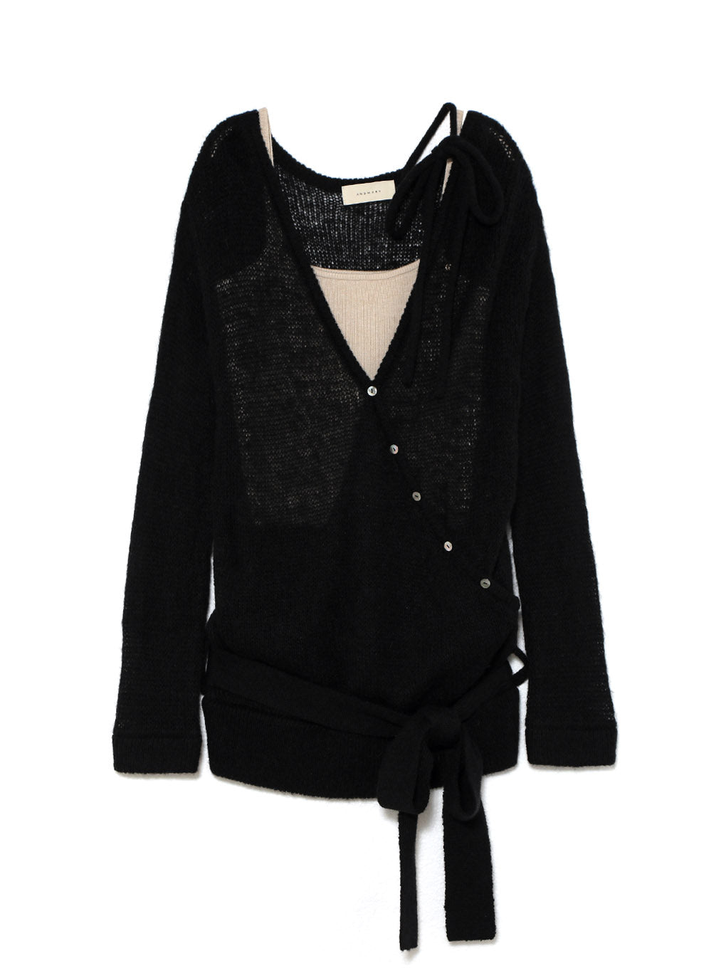 ANDMARY】Sheer loose knit tops