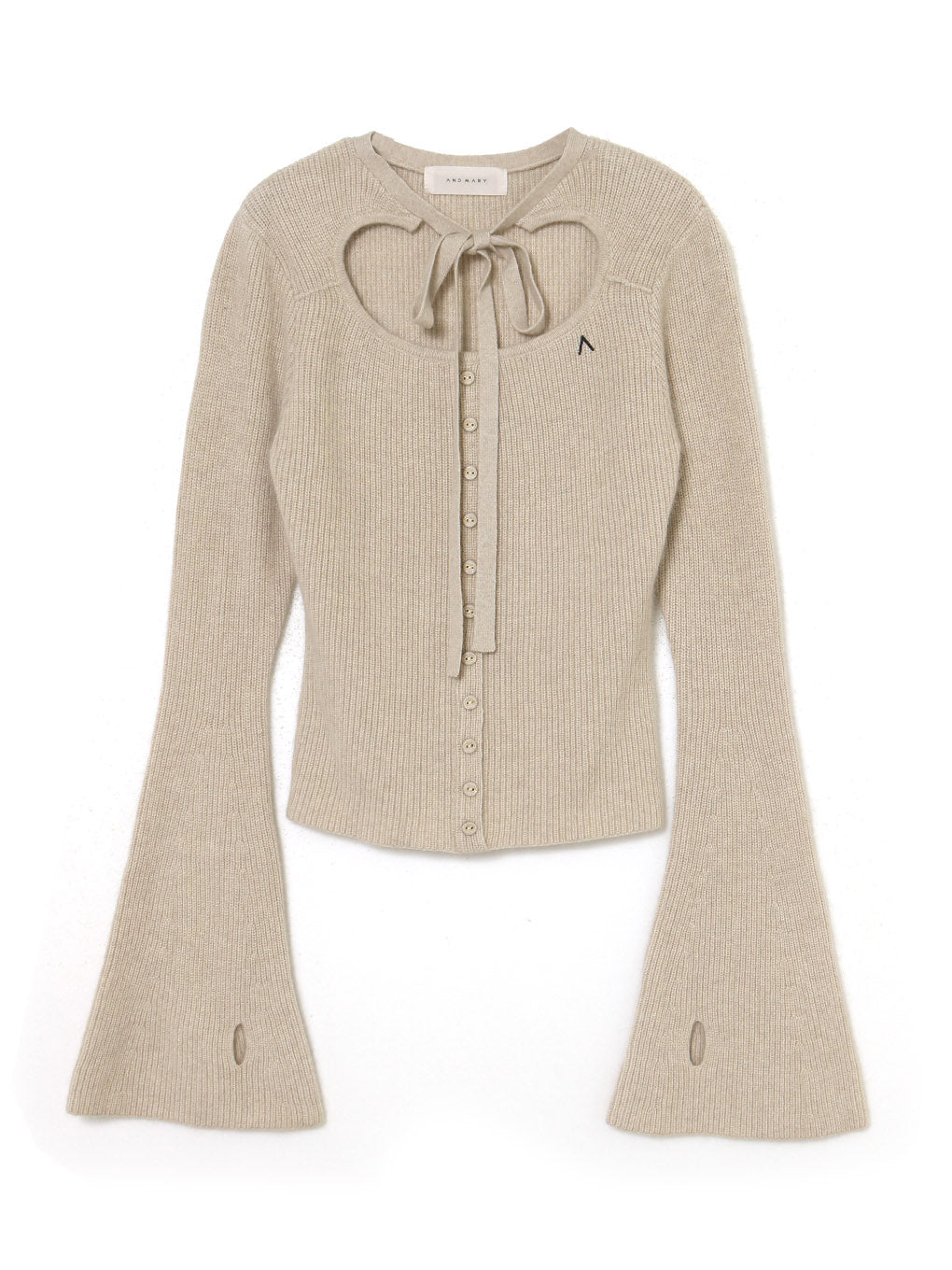 6,794円【新品未使用】andmary  carol ribbon tops Beige