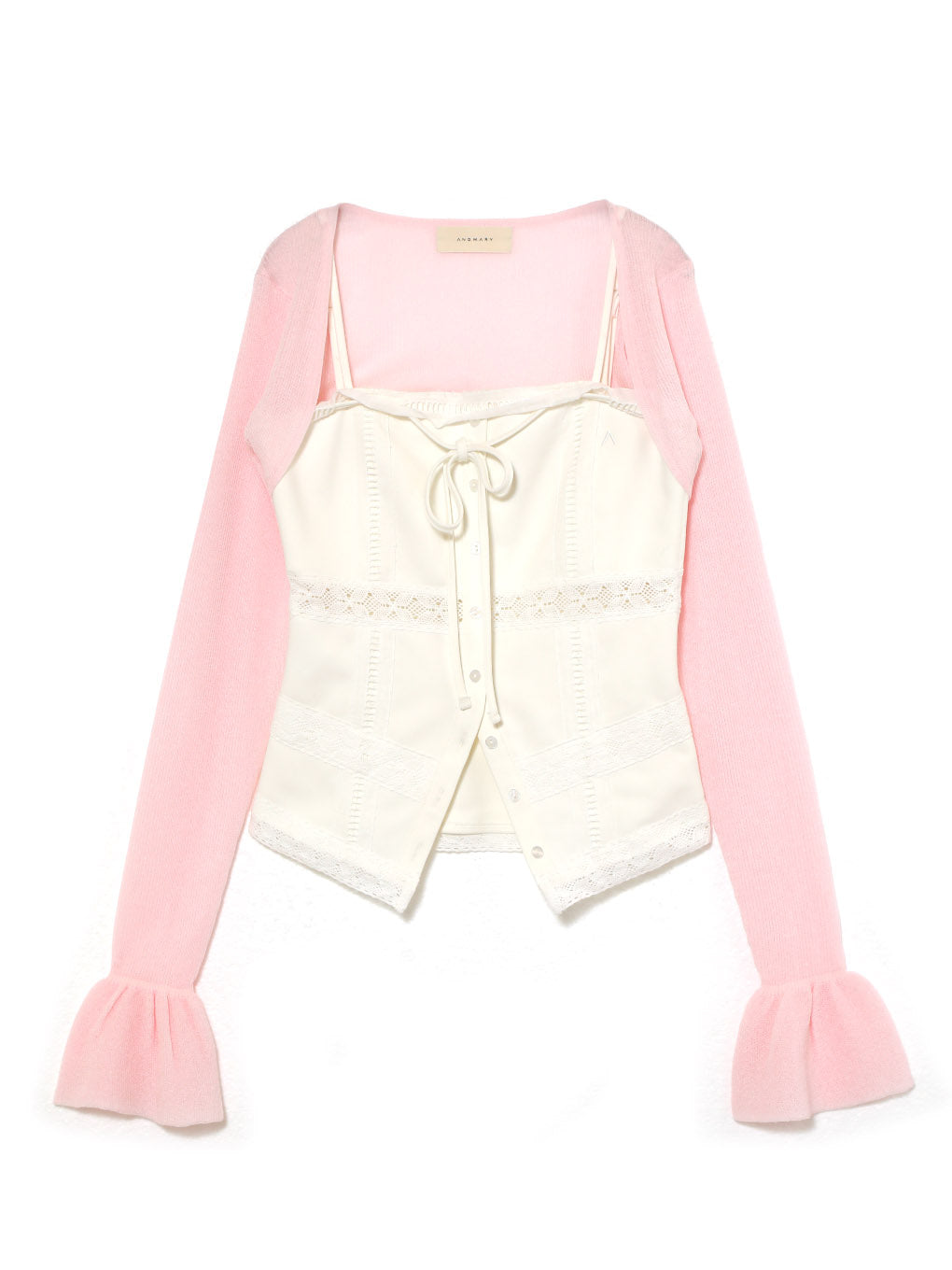 Lil lace knit tops アンドマリー　andmary ANDMARY】Lil lace knit tops