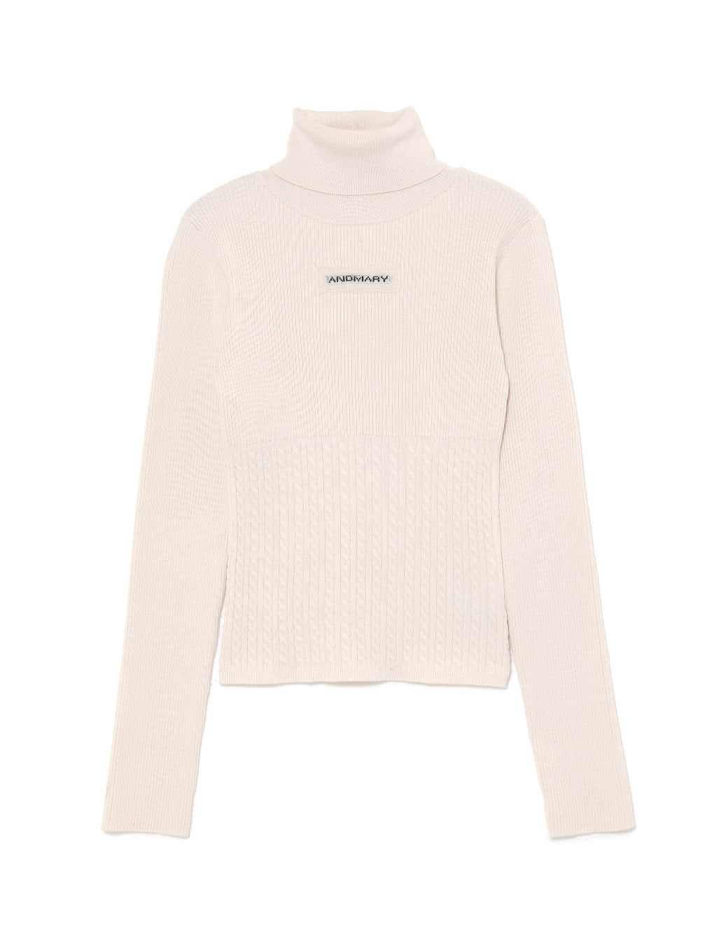 Jacquard turtleneck tops