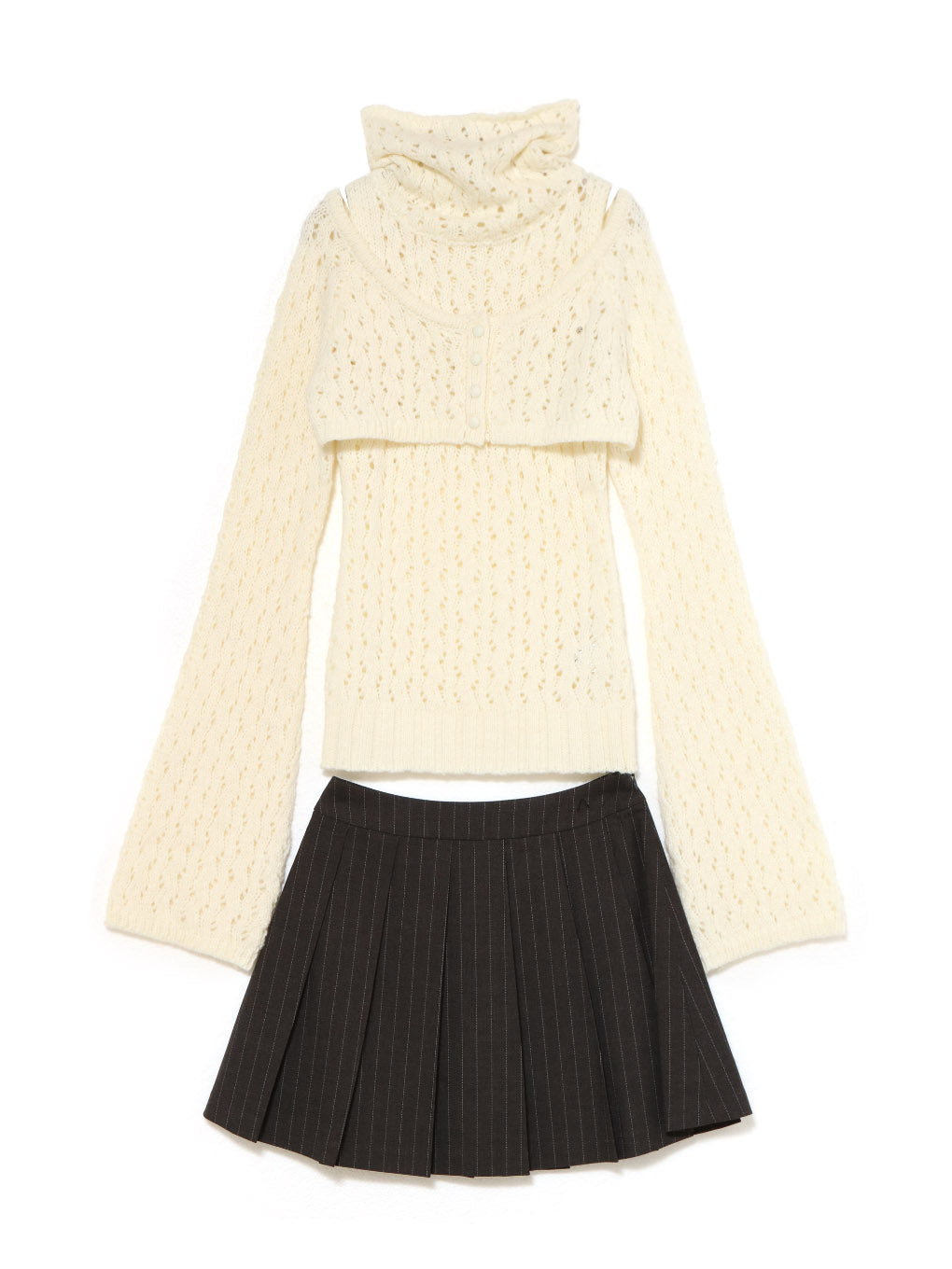 Sophy pleats knit set up