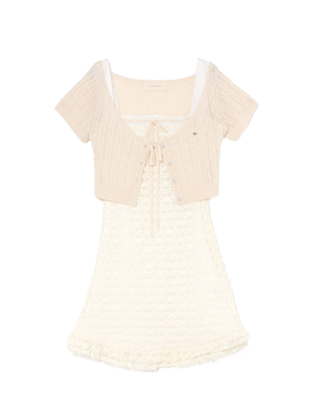 Mona lace set mini dress