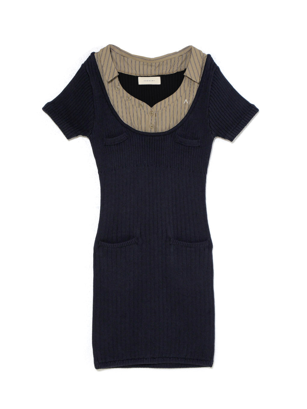 ANDMARY】Nina stripe shirt mini dress