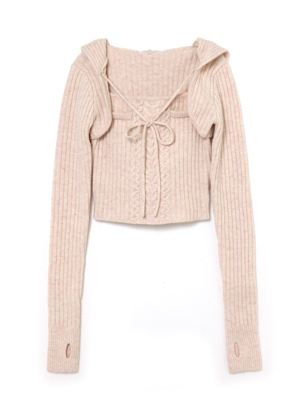 13,600円andmary Hazel knit set pink