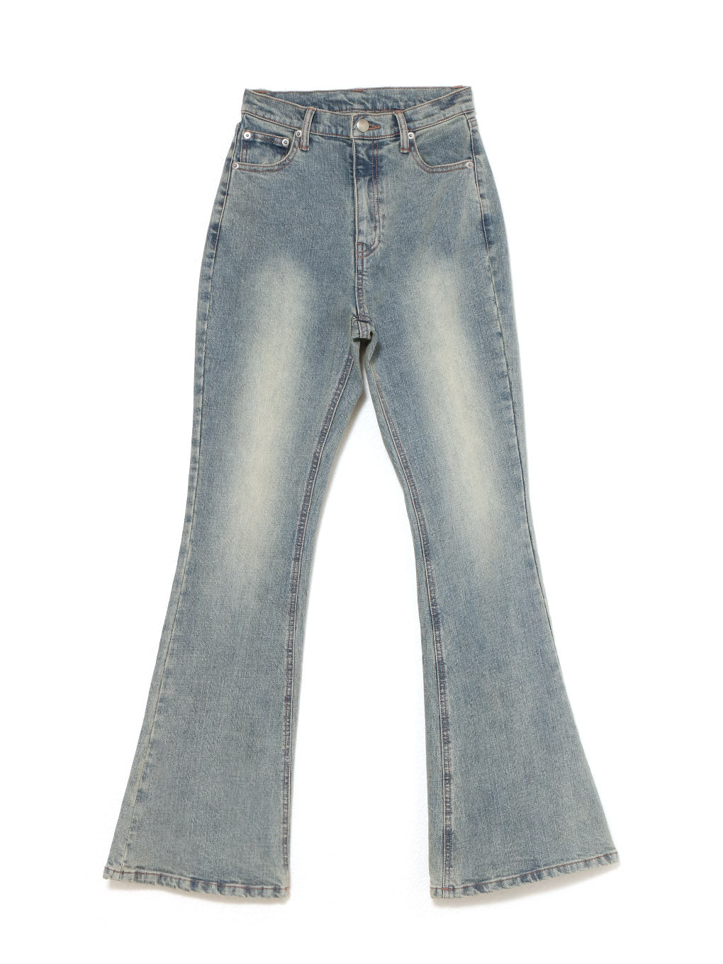 Mary logo flare denim