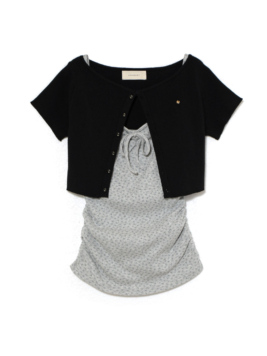 ANDMARY】Vickey flower set tops