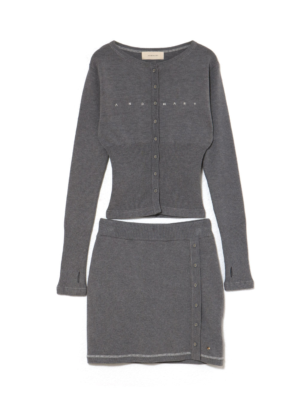 Mary logo cardigan set up