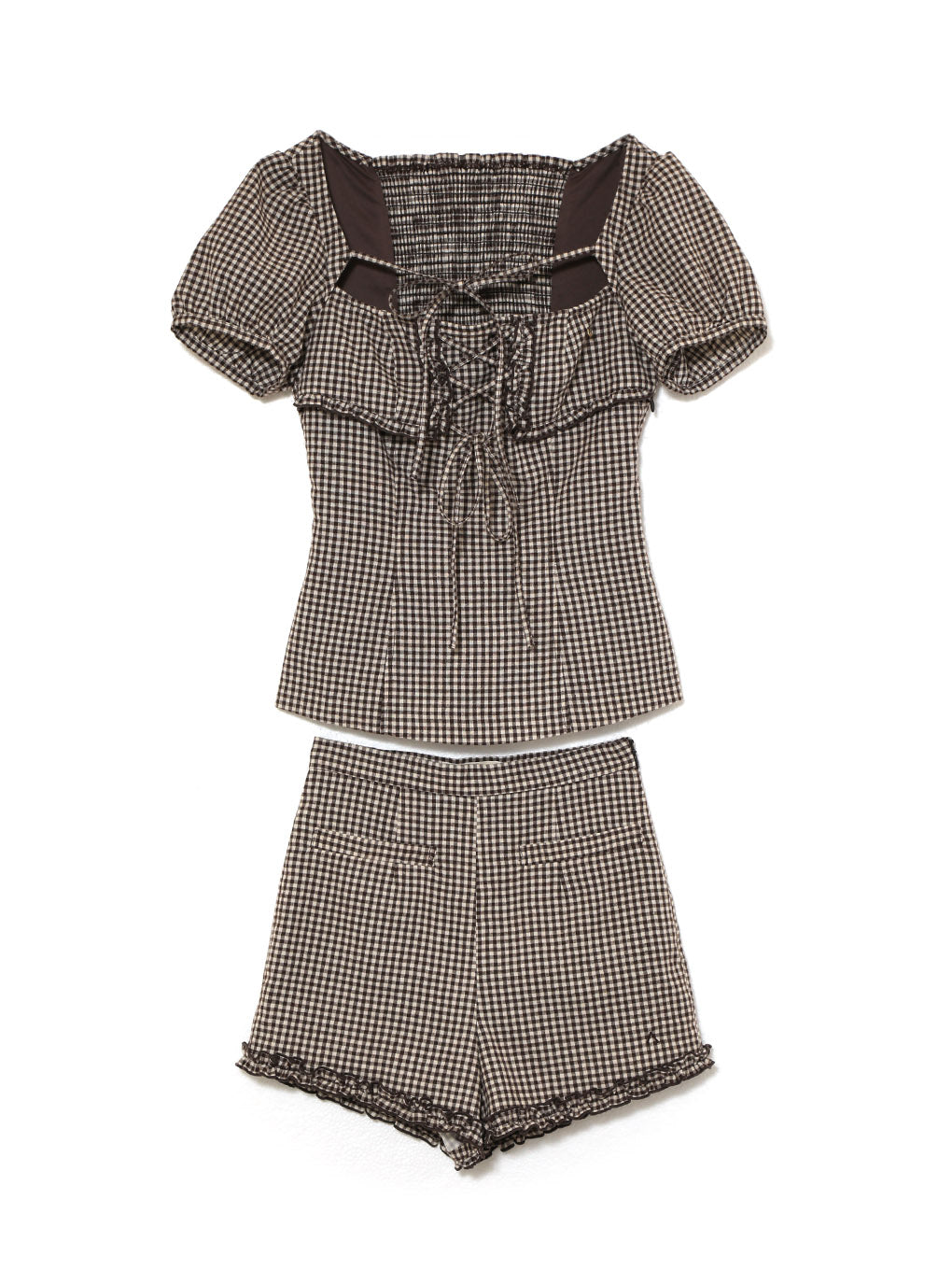 ワンピース Andmary Dorothy gingham check set up ANDMARY】Dorothy gingham check set up