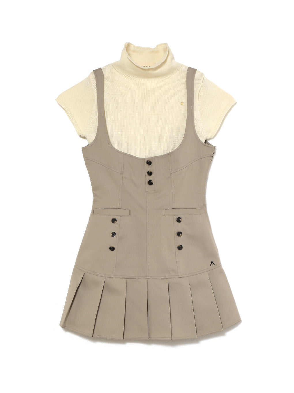 ANDMARY】Judy pleats salopette set up